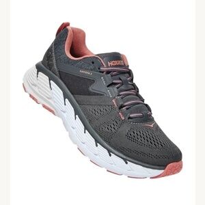 Hoka One One Women's Gaviota 2 Road Running Shoes Gray & Pink Size 10.5